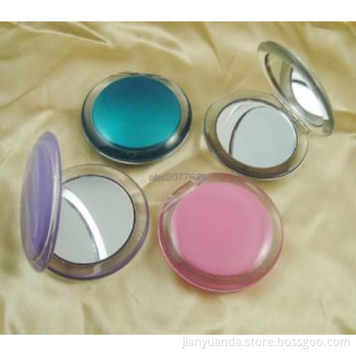 Inner oil painting double sides plastic makeup mirror